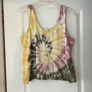 Old Navy Multicolor Tie-Dye Tank Top